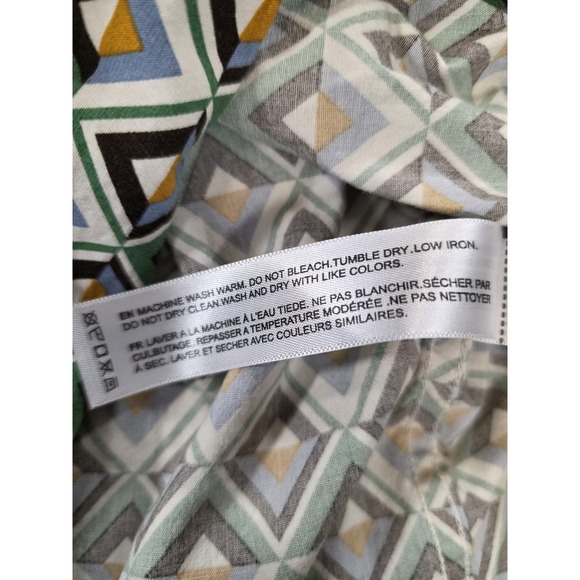 Denim & Flower Ricky Singh M Retro Mod Geometric Button Up shirt 60s/70s-core - Picture 8 of 11